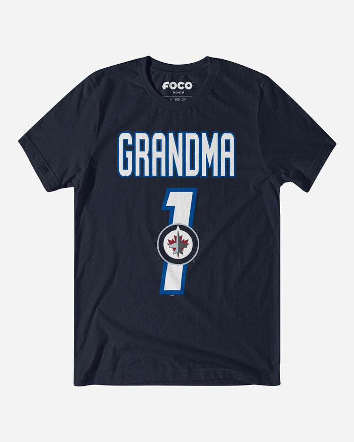 Winnipeg Jets Number 1 Grandma T-Shirt FOCO S - FOCO.com