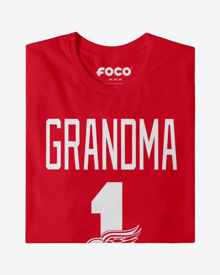 Detroit Red Wings Number 1 Grandma T-Shirt FOCO - FOCO.com