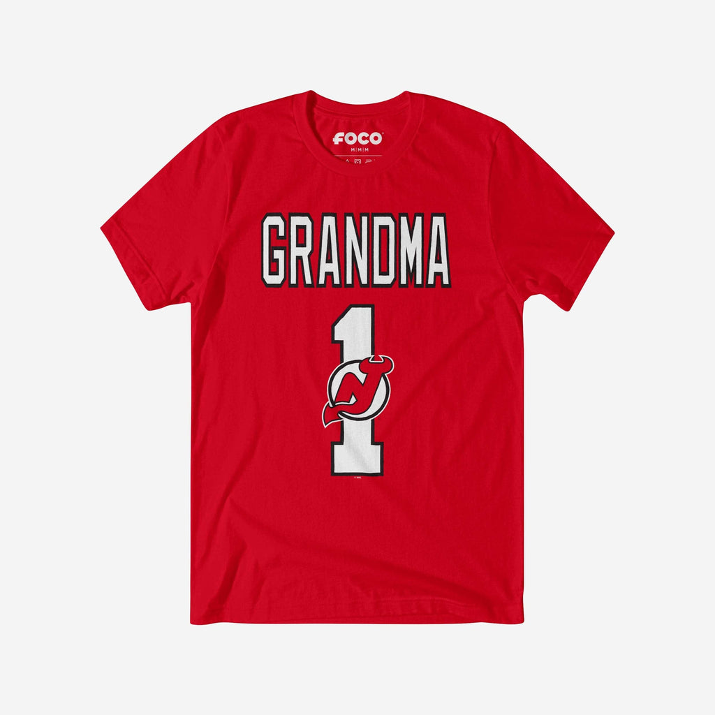 New Jersey Devils Number 1 Grandma T-Shirt FOCO S - FOCO.com