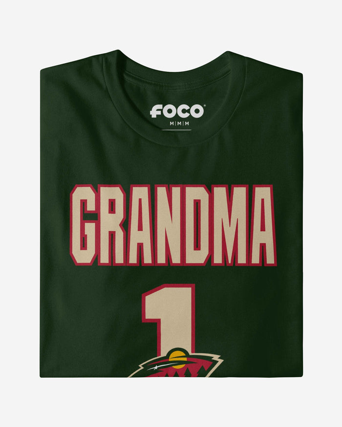 Minnesota Wild Number 1 Grandma T-Shirt FOCO - FOCO.com