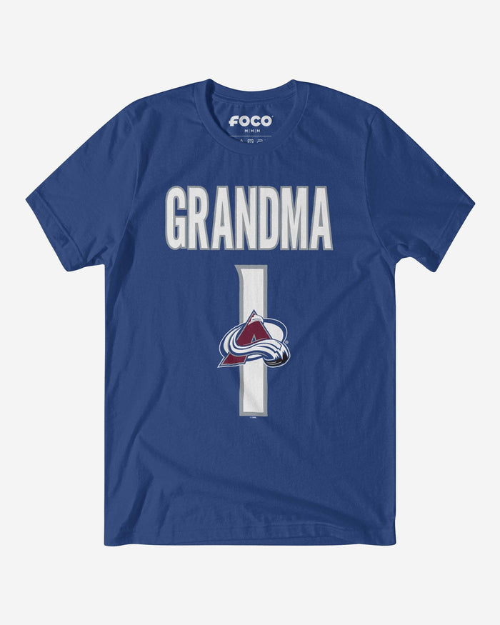 Colorado Avalanche Number 1 Grandma T-Shirt FOCO S - FOCO.com