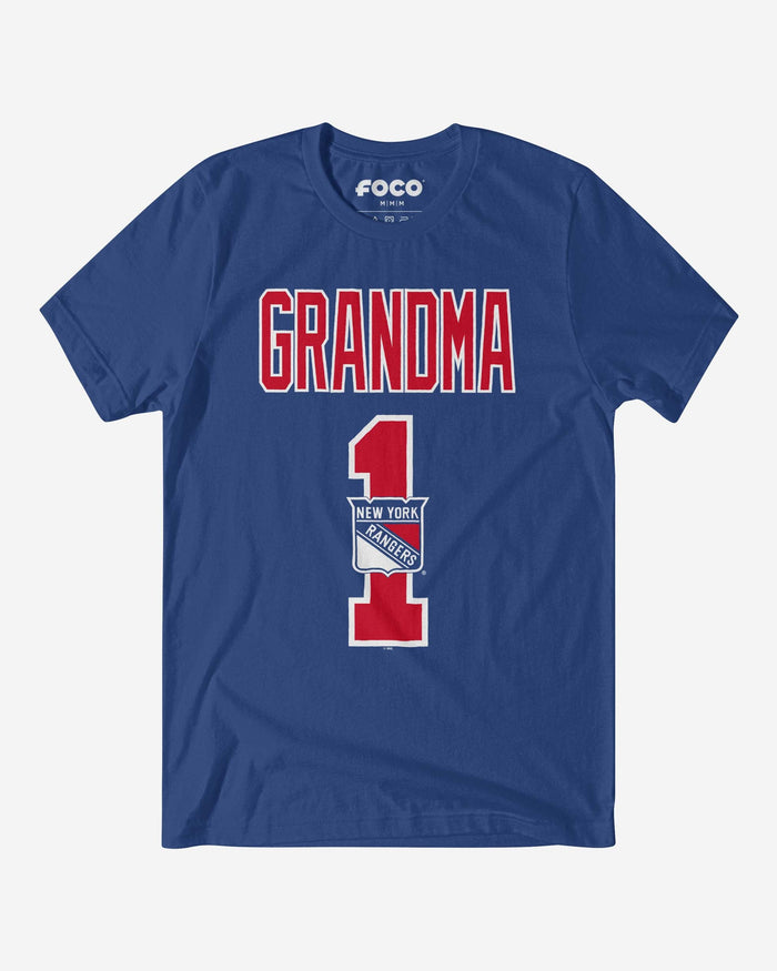 New York Rangers Number 1 Grandma T-Shirt FOCO S - FOCO.com