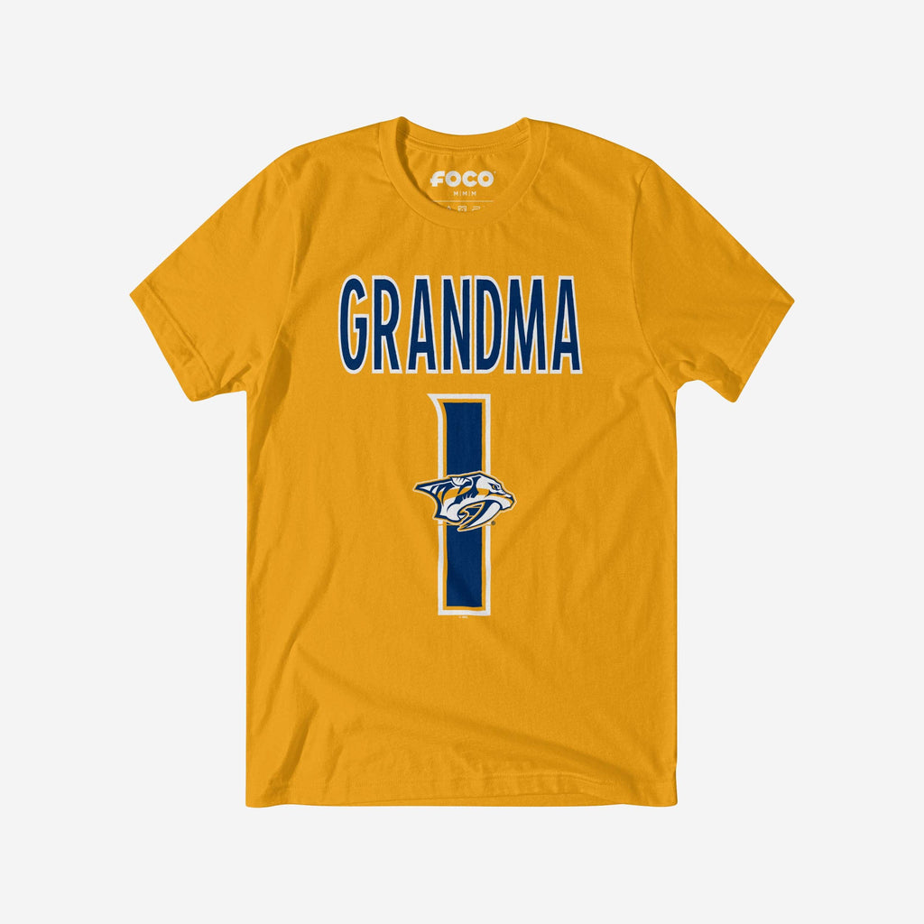 Nashville Predators Number 1 Grandma T-Shirt FOCO S - FOCO.com