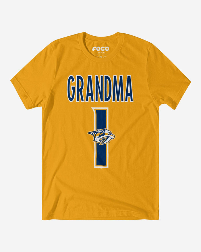 Nashville Predators Number 1 Grandma T-Shirt FOCO S - FOCO.com