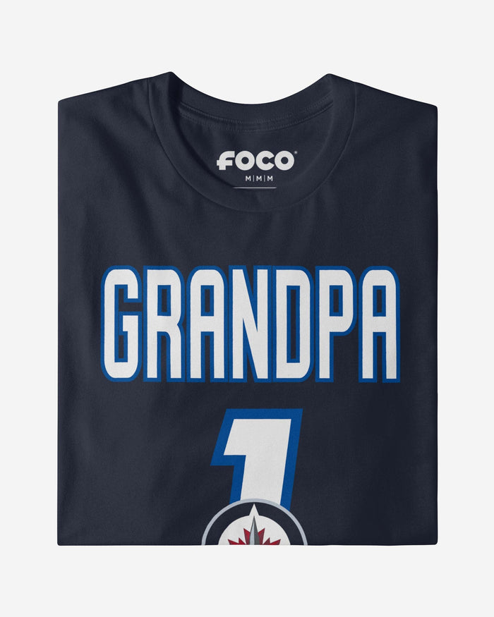 Winnipeg Jets Number 1 Grandpa T-Shirt FOCO - FOCO.com