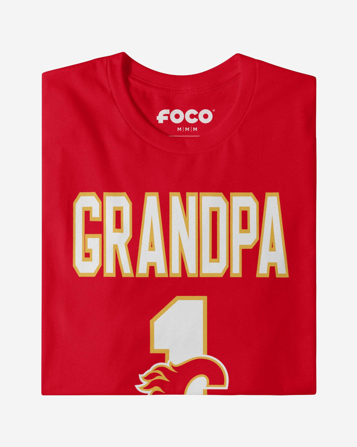 Calgary Flames Number 1 Grandpa T-Shirt FOCO - FOCO.com