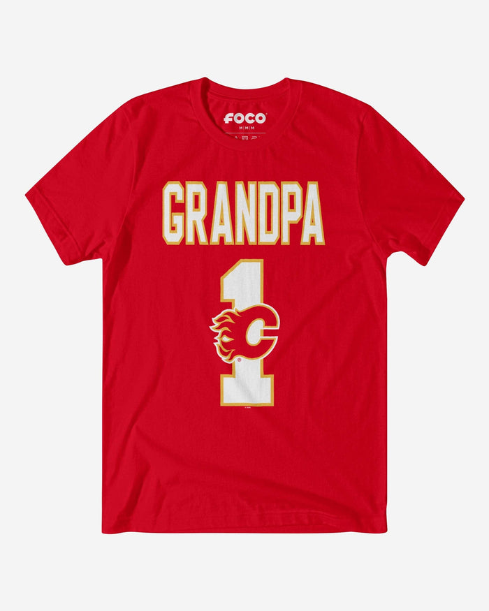 Calgary Flames Number 1 Grandpa T-Shirt FOCO S - FOCO.com