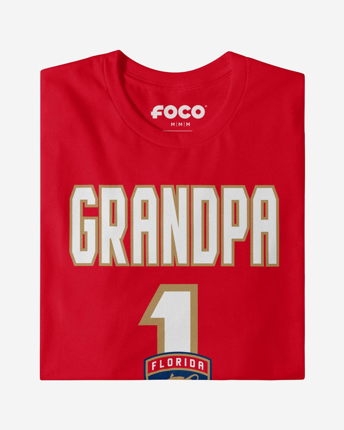 Florida Panthers Number 1 Grandpa T-Shirt FOCO - FOCO.com