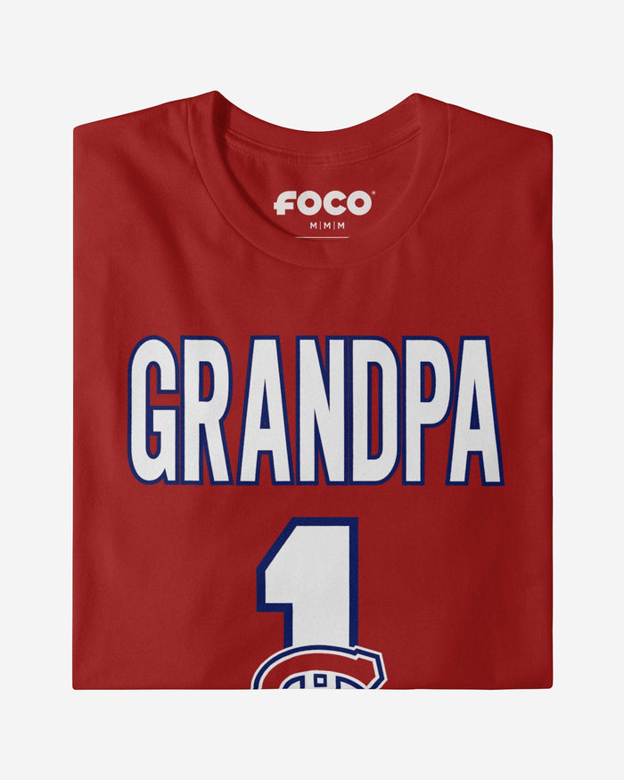 Montreal Canadiens Number 1 Grandpa T-Shirt FOCO - FOCO.com