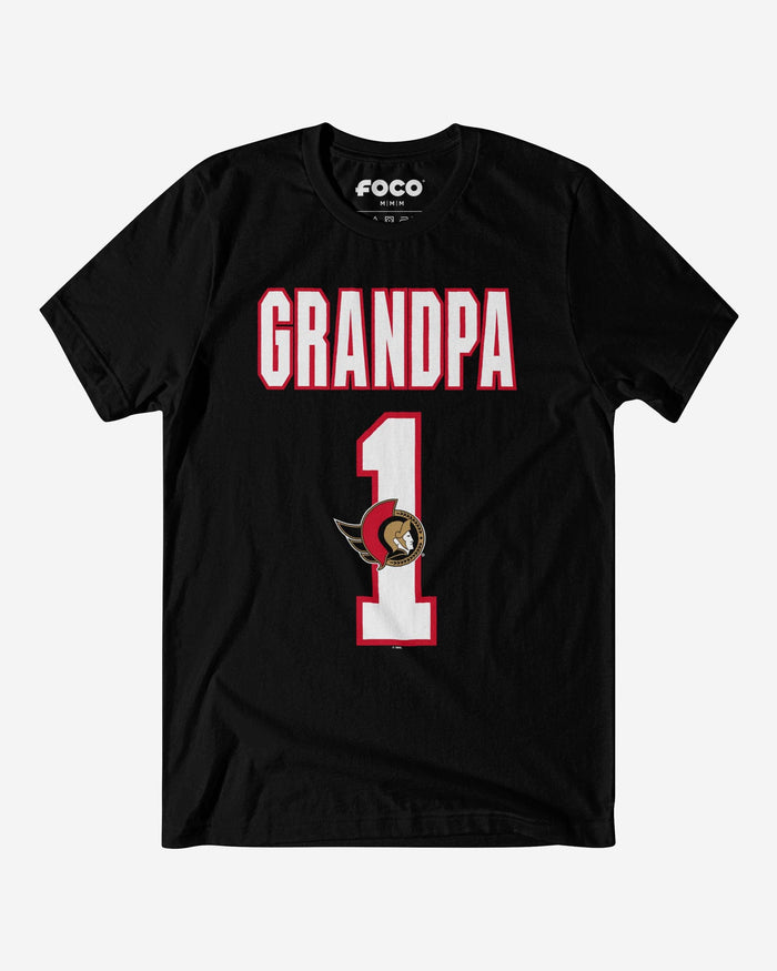 Ottawa Senators Number 1 Grandpa T-Shirt FOCO S - FOCO.com