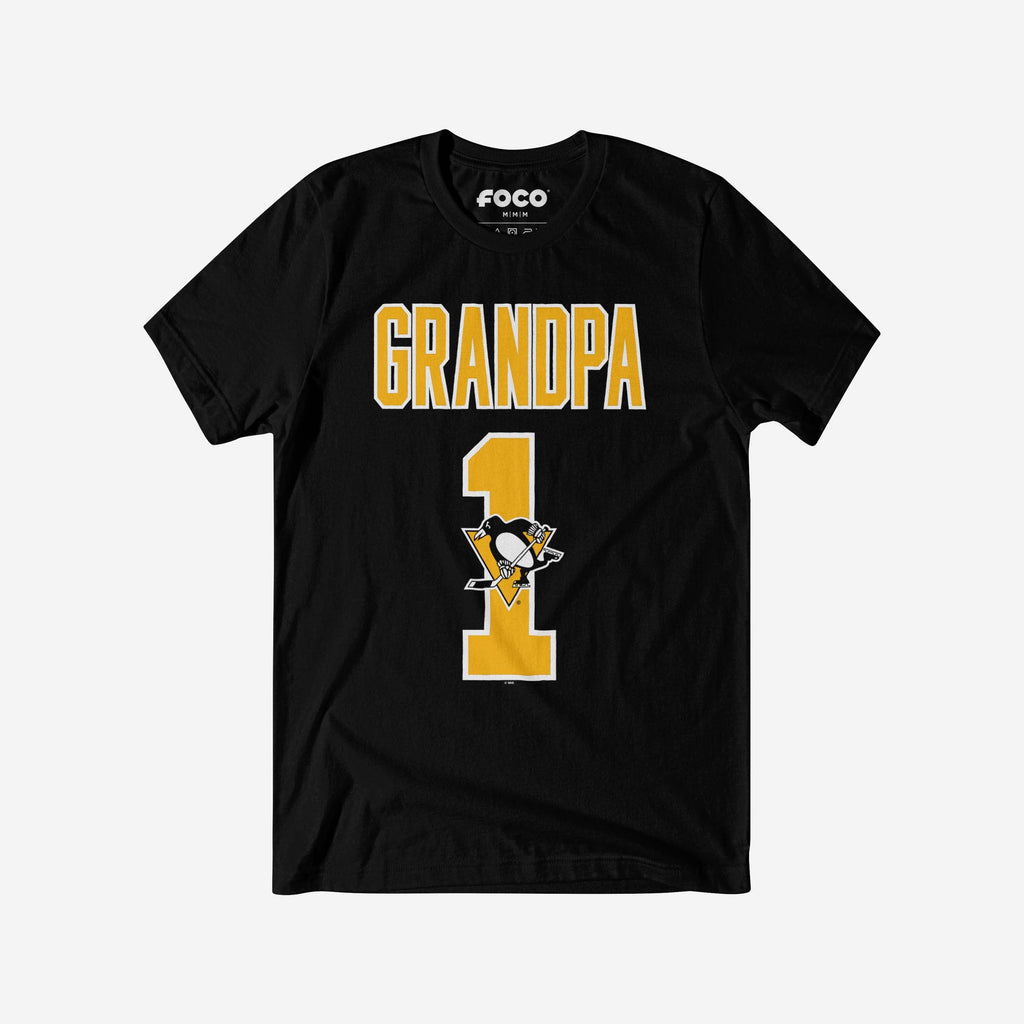 Pittsburgh Penguins Number 1 Grandpa T-Shirt FOCO S - FOCO.com