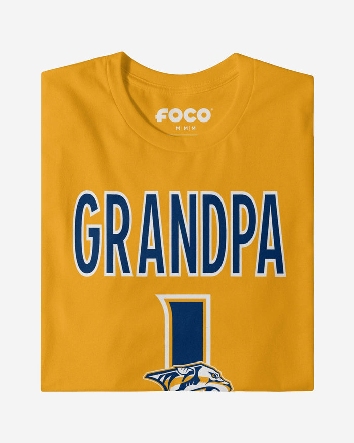 Nashville Predators Number 1 Grandpa T-Shirt FOCO - FOCO.com