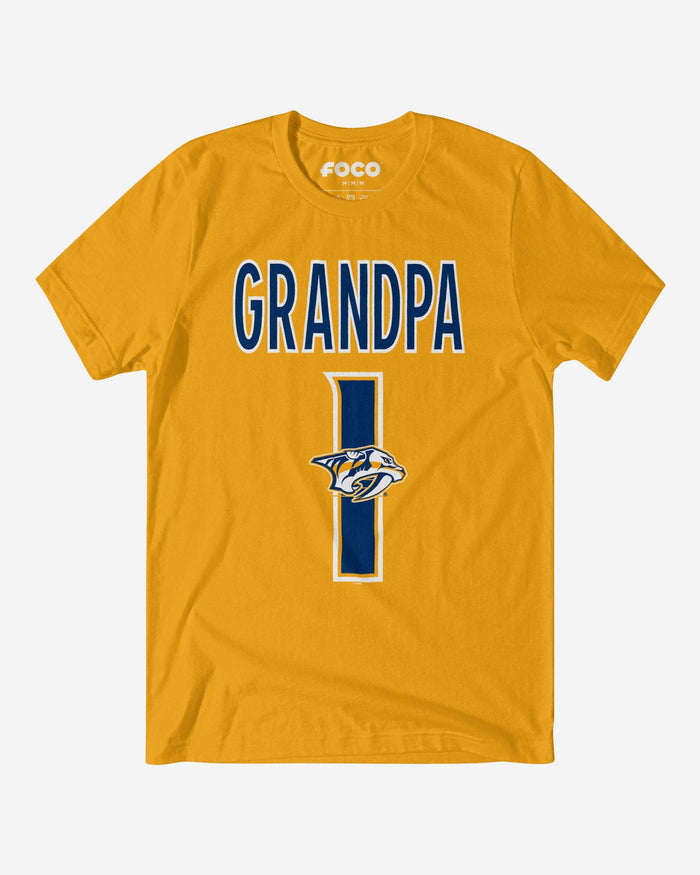 Nashville Predators Number 1 Grandpa T-Shirt FOCO S - FOCO.com