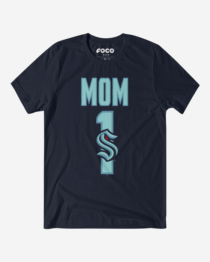 Seattle Kraken Number 1 Mom T-Shirt FOCO S - FOCO.com