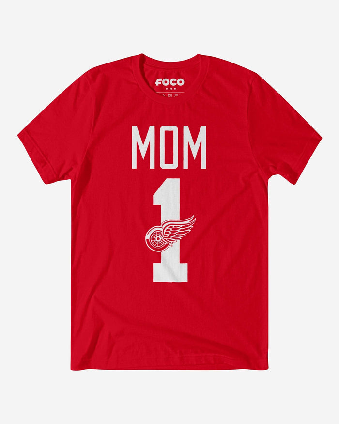 Detroit Red Wings Number 1 Mom T-Shirt FOCO S - FOCO.com