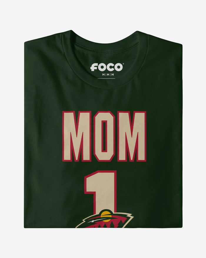 Minnesota Wild Number 1 Mom T-Shirt FOCO - FOCO.com