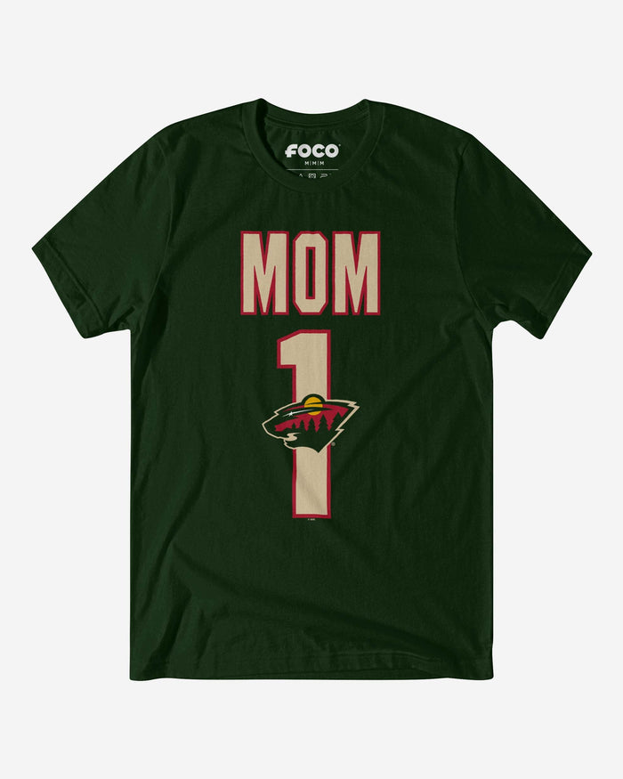 Minnesota Wild Number 1 Mom T-Shirt FOCO S - FOCO.com