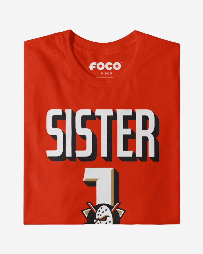 Anaheim Ducks Number 1 Sister T-Shirt FOCO - FOCO.com