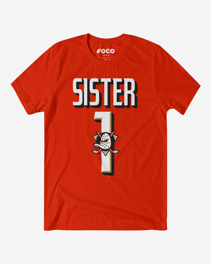 Anaheim Ducks Number 1 Sister T-Shirt FOCO S - FOCO.com