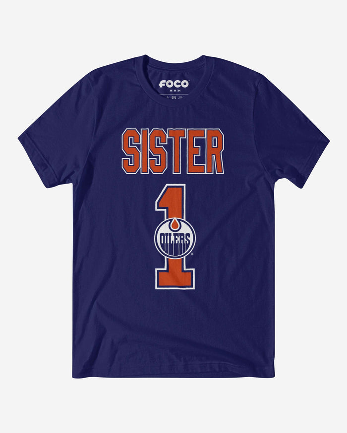 Edmonton Oilers Number 1 Sister T-Shirt FOCO S - FOCO.com