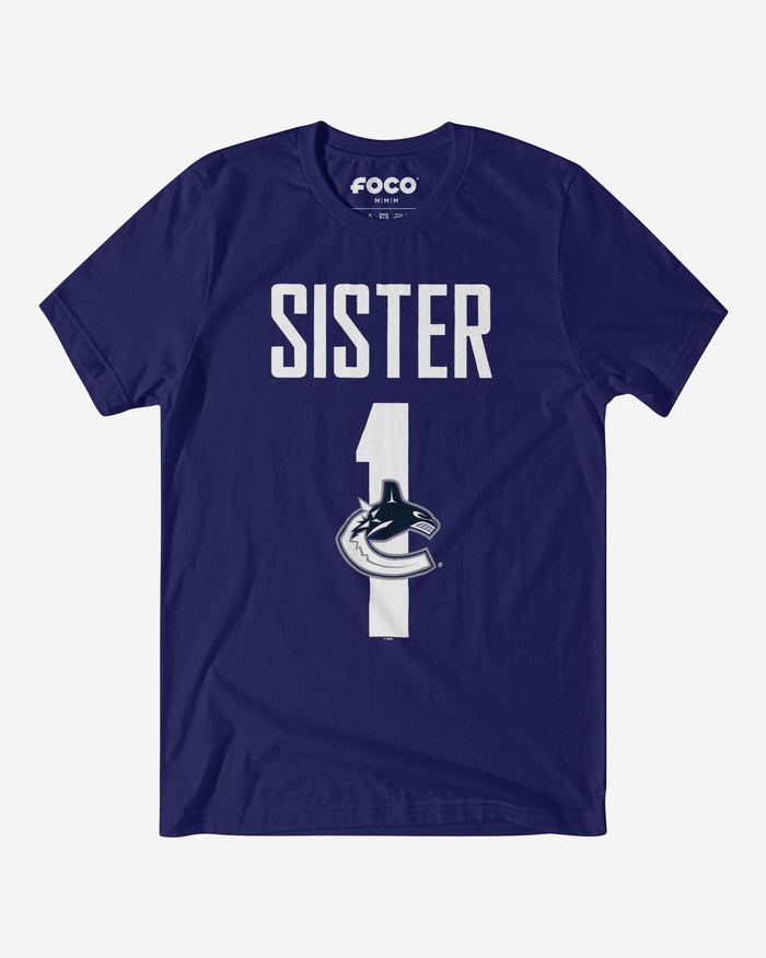 Vancouver Canucks Number 1 Sister T-Shirt FOCO S - FOCO.com