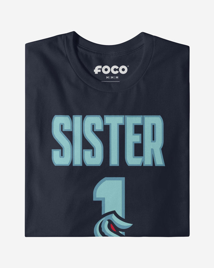 Seattle Kraken Number 1 Sister T-Shirt FOCO - FOCO.com