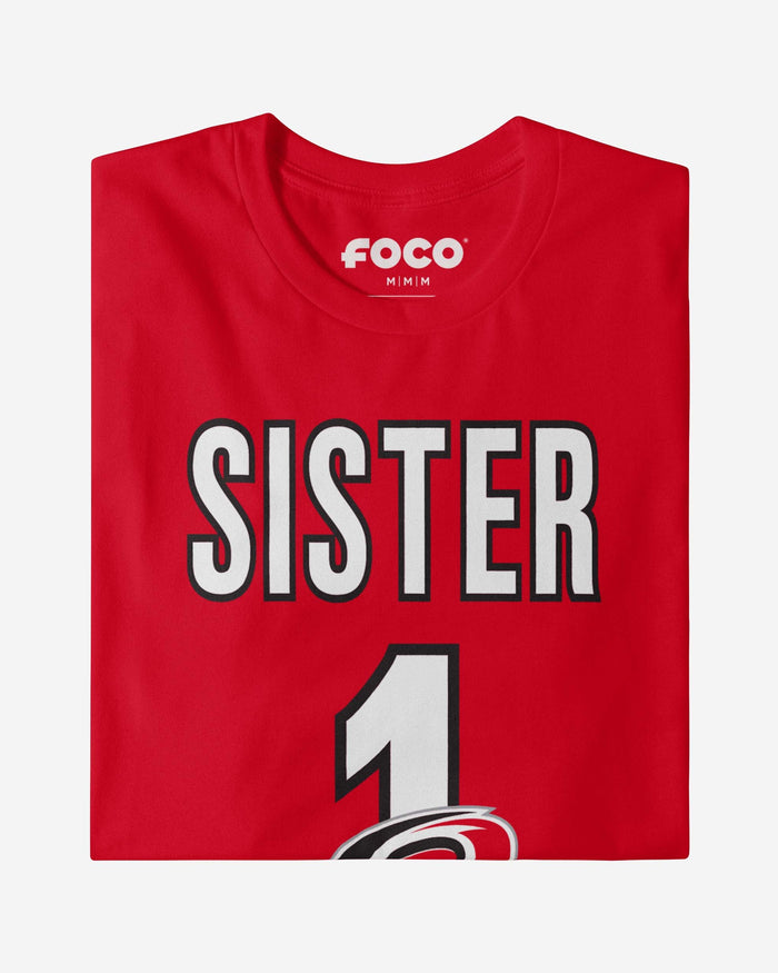 Carolina Hurricanes Number 1 Sister T-Shirt FOCO - FOCO.com