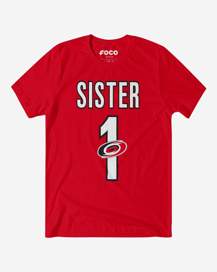 Carolina Hurricanes Number 1 Sister T-Shirt FOCO S - FOCO.com