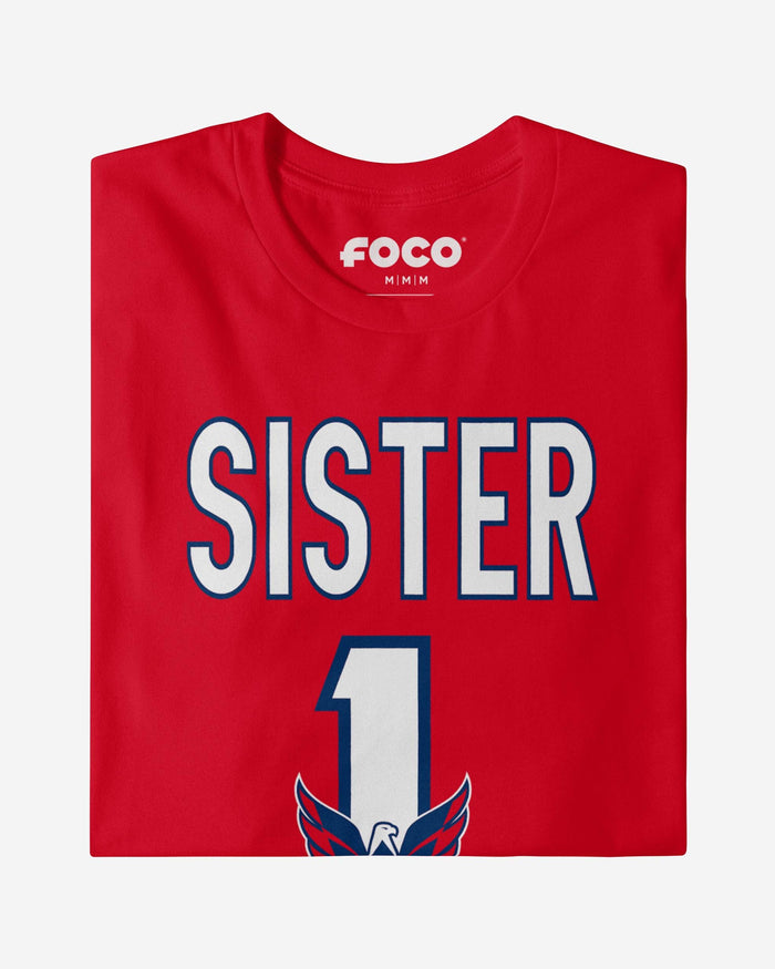 Washington Capitals Number 1 Sister T-Shirt FOCO - FOCO.com