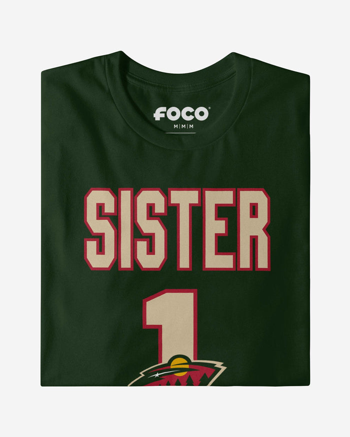 Minnesota Wild Number 1 Sister T-Shirt FOCO - FOCO.com