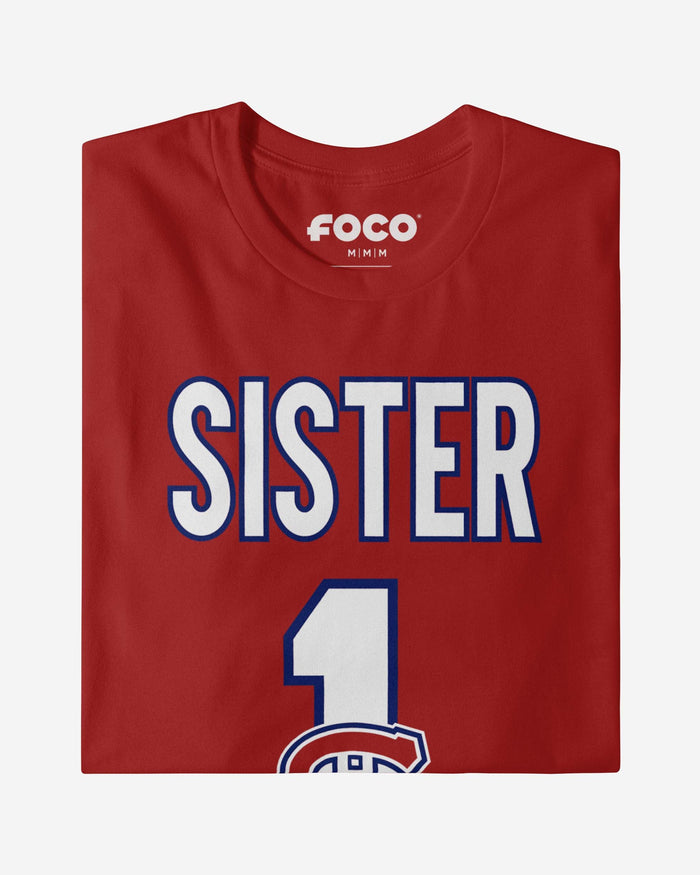 Montreal Canadiens Number 1 Sister T-Shirt FOCO - FOCO.com