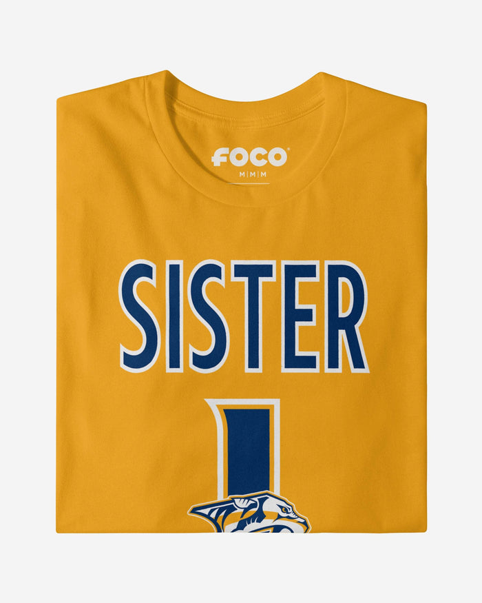 Nashville Predators Number 1 Sister T-Shirt FOCO - FOCO.com