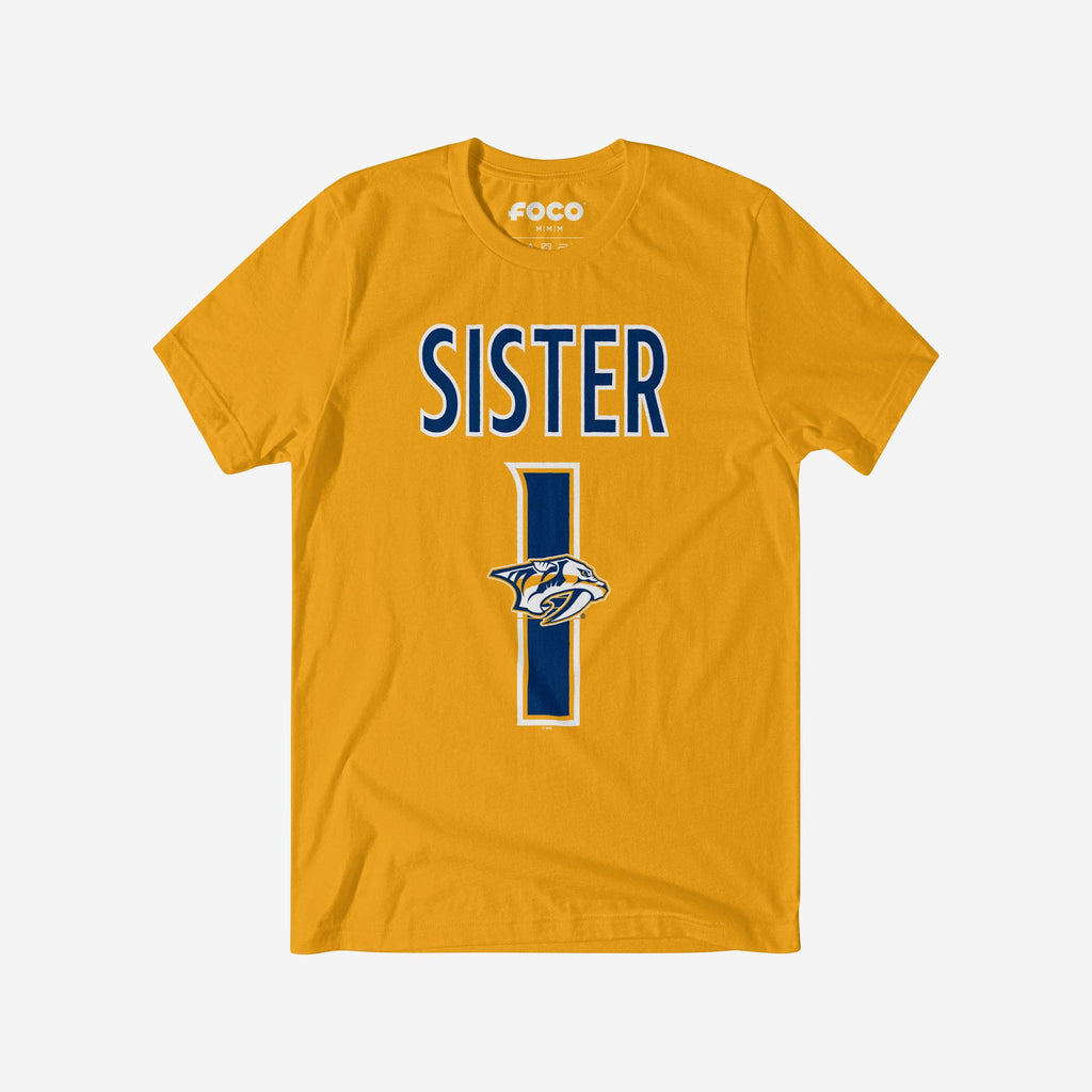 Nashville Predators Number 1 Sister T-Shirt FOCO S - FOCO.com