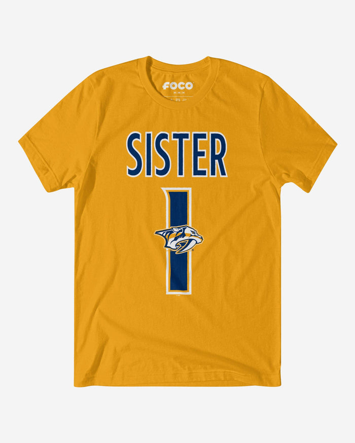 Nashville Predators Number 1 Sister T-Shirt FOCO S - FOCO.com