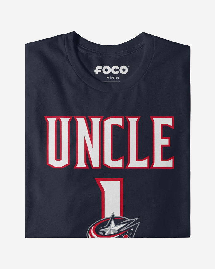 Columbus Blue Jackets Number 1 Uncle T-Shirt FOCO - FOCO.com