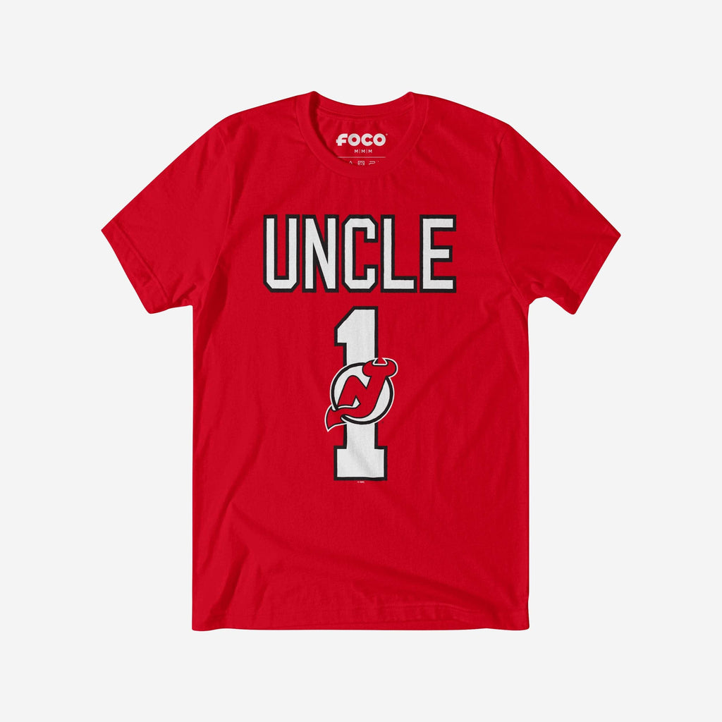 New Jersey Devils Number 1 Uncle T-Shirt FOCO S - FOCO.com