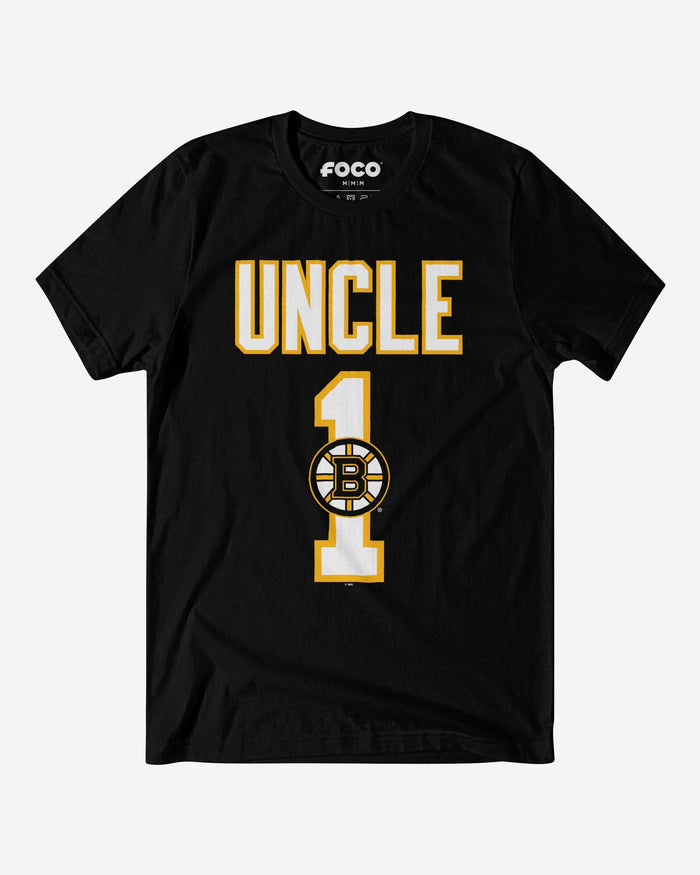 Boston Bruins Number 1 Uncle T-Shirt FOCO S - FOCO.com