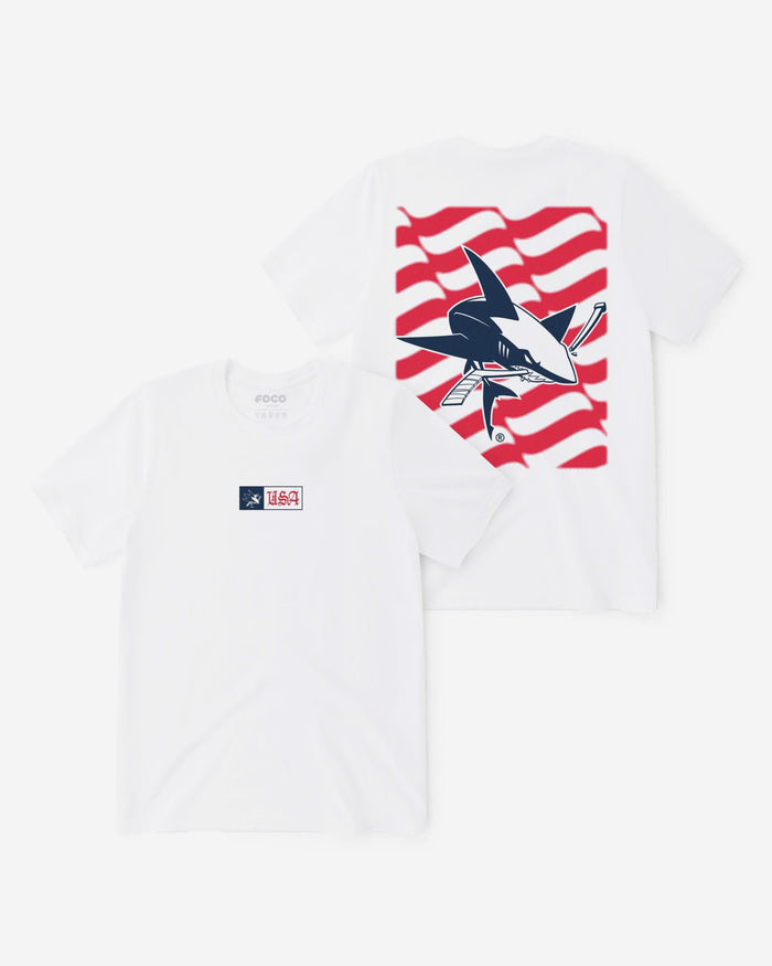 San Jose Sharks American Heritage T-Shirt FOCO S - FOCO.com
