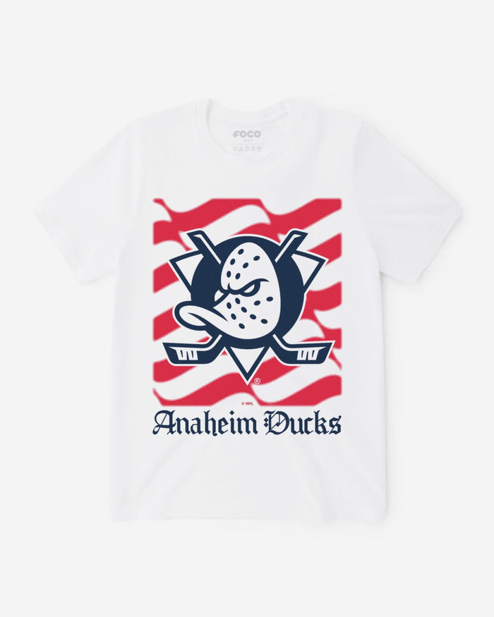 Anaheim Ducks American Heritage Wordmark T-Shirt FOCO S - FOCO.com