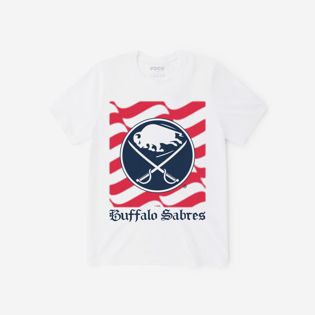 Buffalo Sabres American Heritage Wordmark T-Shirt FOCO S - FOCO.com