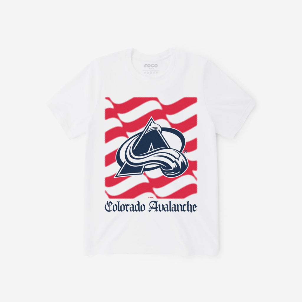 Colorado Avalanche American Heritage Wordmark T-Shirt FOCO S - FOCO.com