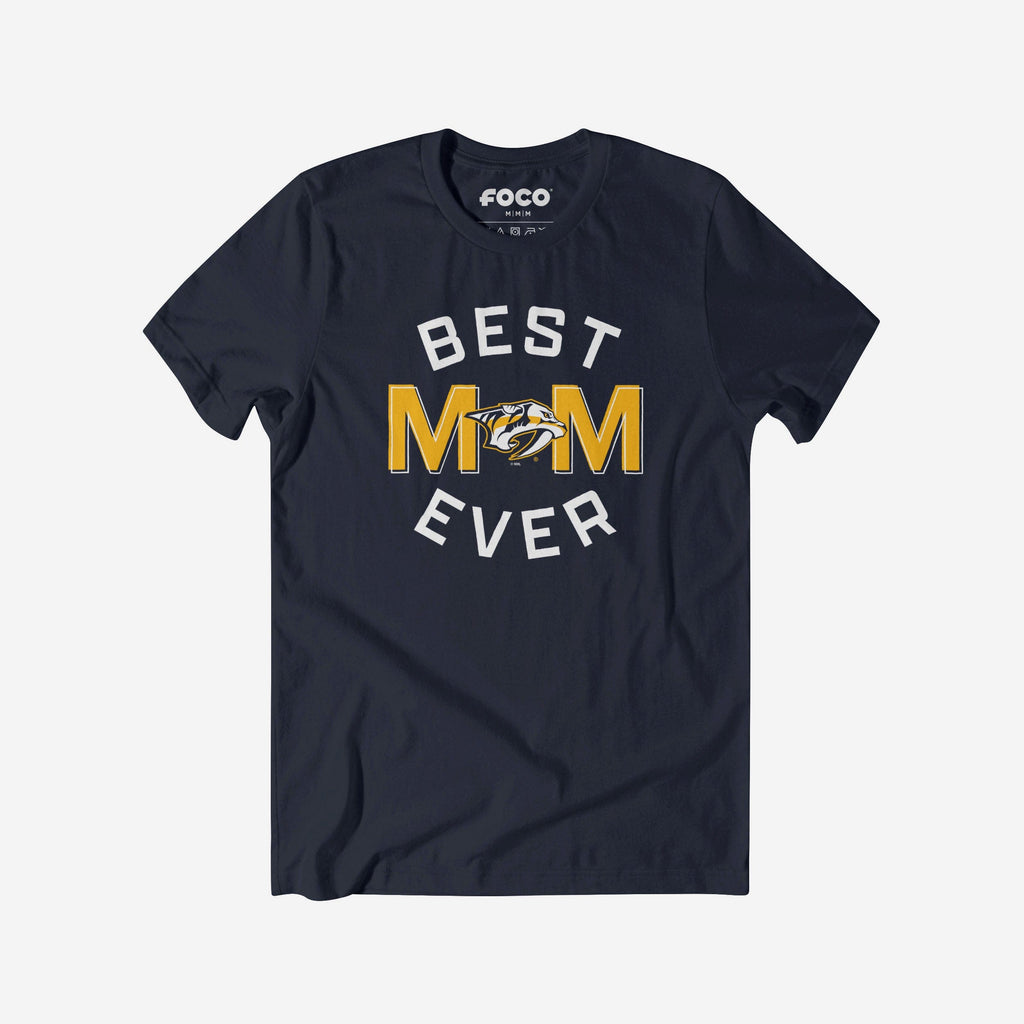 Nashville Predators Best Mom Ever Arched T-Shirt FOCO S - FOCO.com