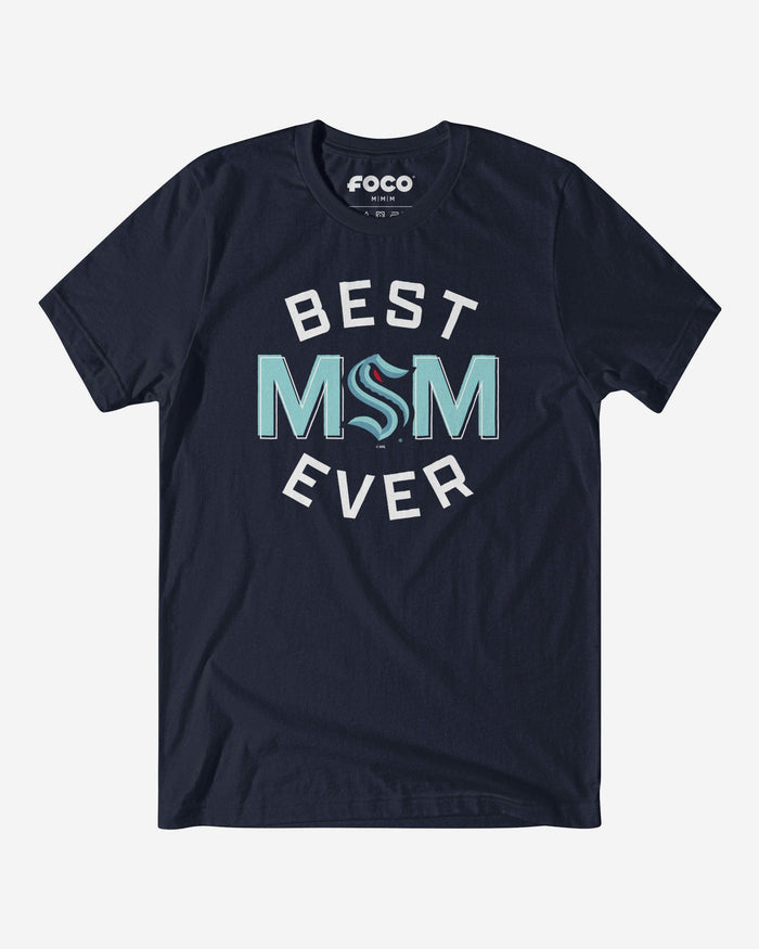 Seattle Kraken Best Mom Ever Arched T-Shirt FOCO S - FOCO.com
