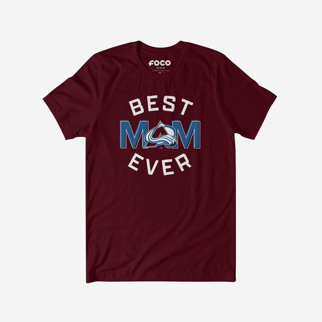 Colorado Avalanche Best Mom Ever Arched T-Shirt FOCO S - FOCO.com