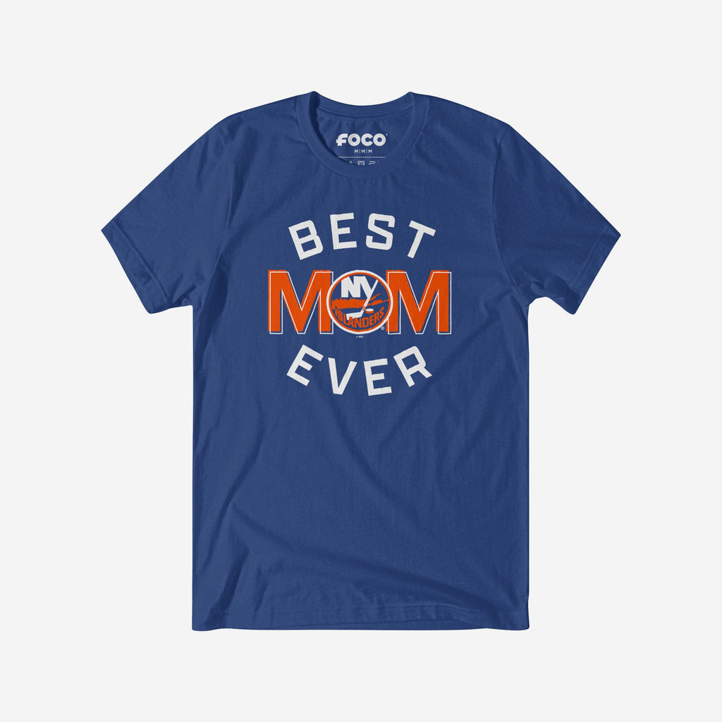 New York Islanders Best Mom Ever Arched T-Shirt FOCO S - FOCO.com