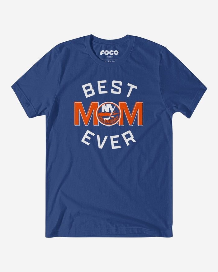 New York Islanders Best Mom Ever Arched T-Shirt FOCO S - FOCO.com