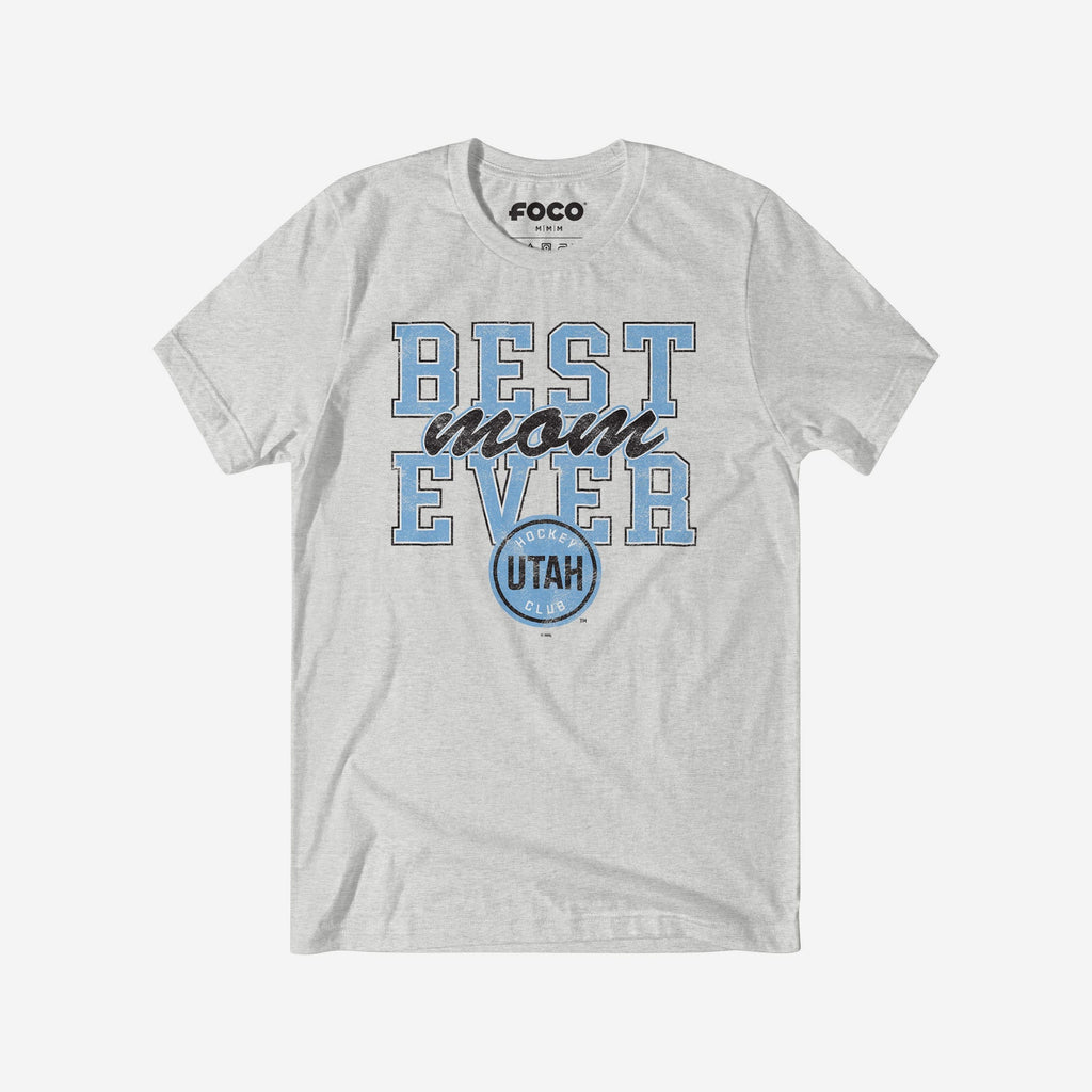 Utah Hockey Club Best Mom Ever Stacked T-Shirt FOCO S - FOCO.com