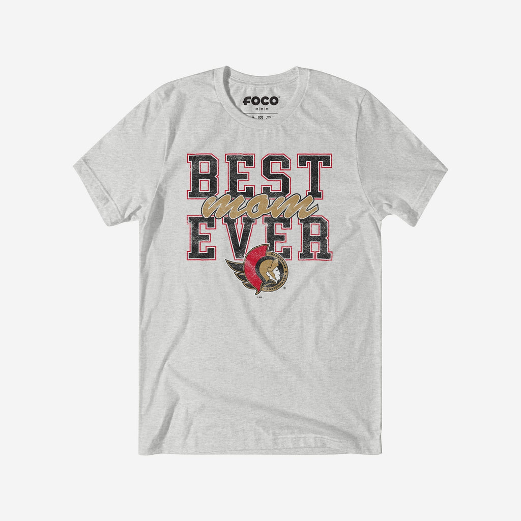 Ottawa Senators Best Mom Ever Stacked T-Shirt FOCO S - FOCO.com