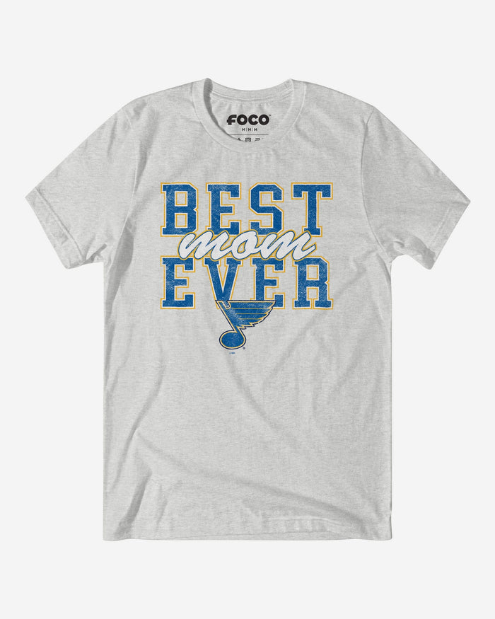 St Louis Blues Best Mom Ever Stacked T-Shirt FOCO S - FOCO.com