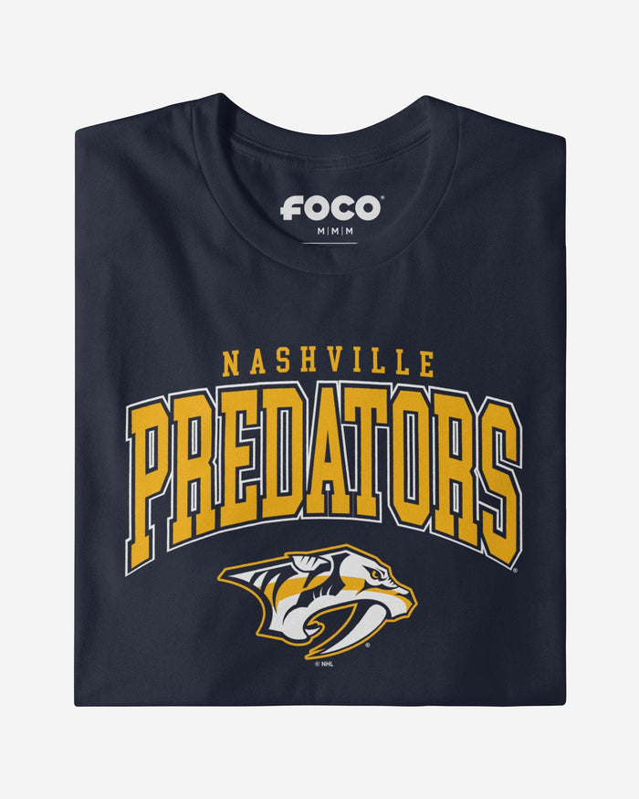 Nashville Predators Classic Arched Logo T-Shirt FOCO - FOCO.com